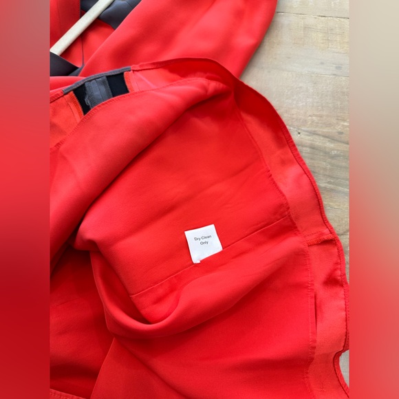 Parker 100% silk orange sleeveless short mini dress - Picture 13 of 13